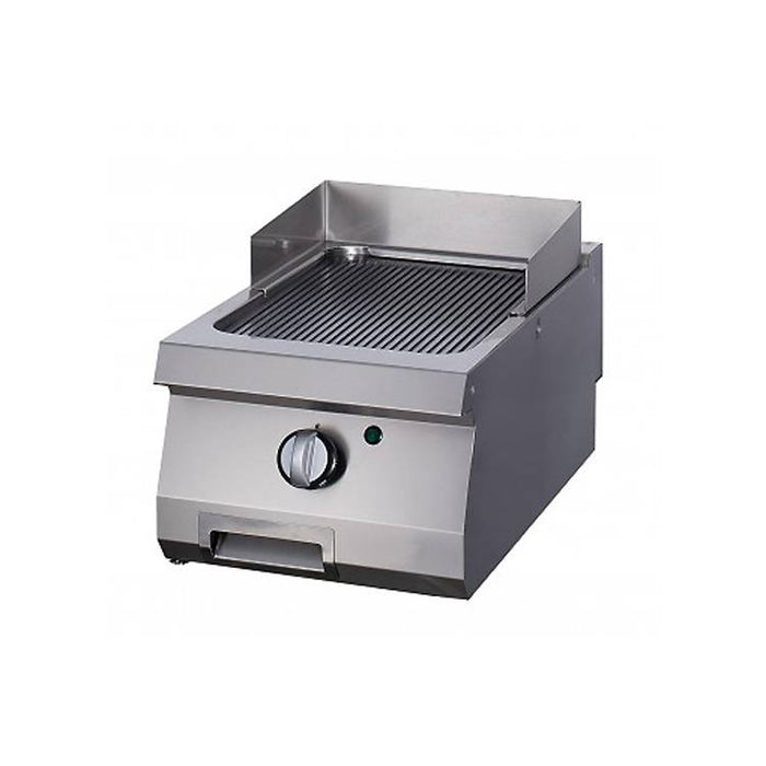 Plaque de gril en chrome rainurée pour gaz, unité simple, profondeur 70 cm, ligne de cuisson 700 Maxima, pour cuisson professionnelle