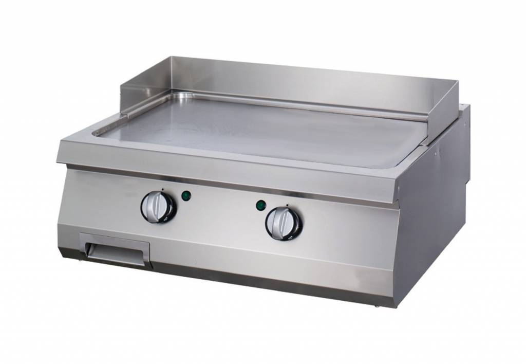 Plaque de gril double en chrome lisse pour ligne de cuisson 700 Maxima, profondeur 70 cm, pour cuisson au gaz.