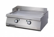 Heavy Duty Griddle Plate - smooth chrome - double unit - 70 cm deep - gas