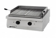 Heavy Duty lava rock grill - double unit - 70 cm depth - gas