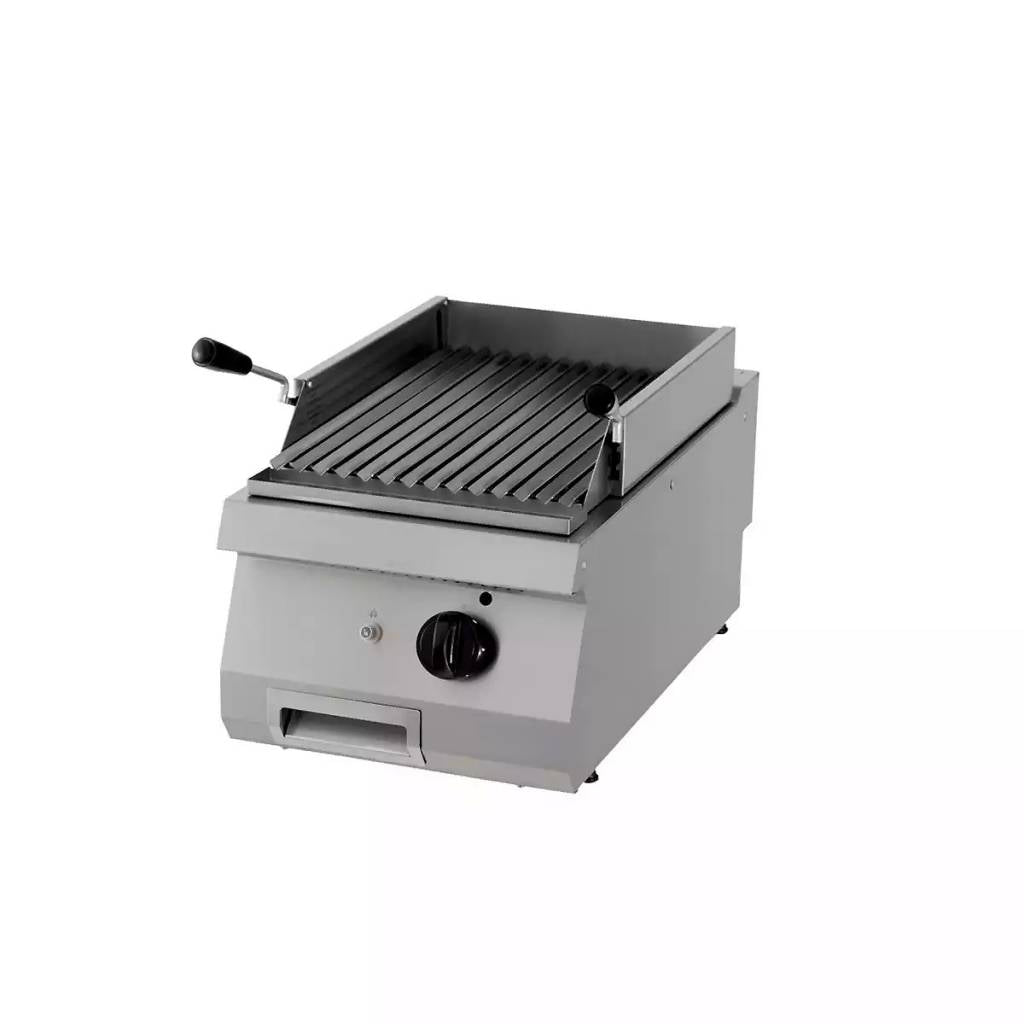 Gril en pierre de lave Maxima, ligne de cuisson 700, unité simple, profondeur 70 cm, pour cuisson au gaz.