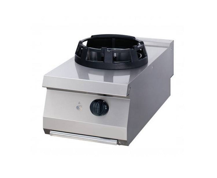 Brûleur wok Maxima pour gaz, ligne de cuisson 700, diamètre 28,5 cm, anneau de cuisson, unité simple, profondeur 70 cm.
