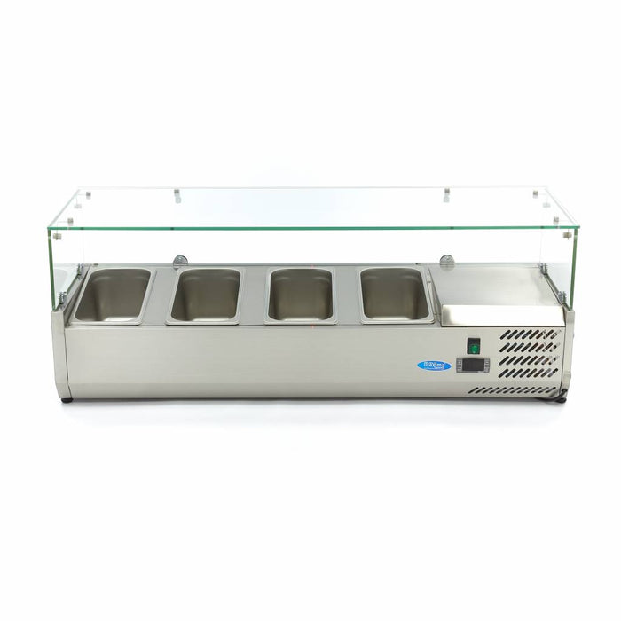 Réfrigérateur de préparation de comptoir - 120 cm - s'adapte à 4 x 1/3 GN