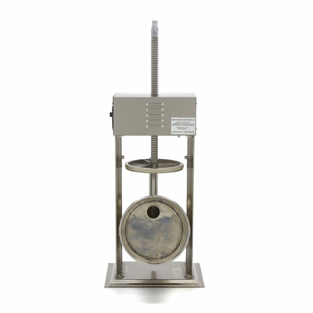 Poussoir à saucisses Maxima, automatique vertical 20 L avec 4 tubes de remplissage pour préparation de saucisses.