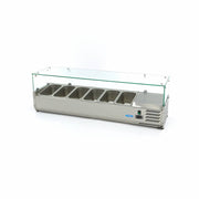 Réfrigérateur de préparation de comptoir - 140 cm - s'adapte à 6 x 1/3 GN