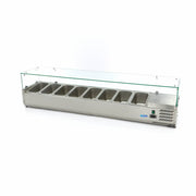 Réfrigérateur de préparation de comptoir - 180 cm - s'adapte à 8 x 1/3 GN