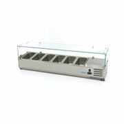 Réfrigérateur de préparation de comptoir - 150 cm - s'adapte à 6 x 1/3 GN