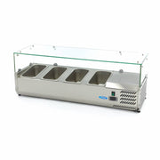 Réfrigérateur de préparation de comptoir - 120 cm - s'adapte à 4 x 1/3 GN