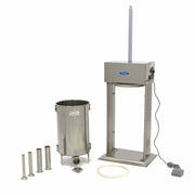 Poussoir à saucisses automatique Maxima, 20 L, vertical avec 4 tubes de remplissage pour la fabrication de saucisses.