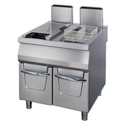 Premium Fryer - 2 x 22 L - double unit - 90 cm depth - with drain tap - gas