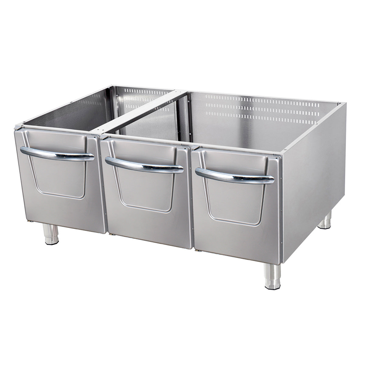 Support premium pour unité triple Ligne de cuisson 900 Maxima avec portes, profondeur 90 cm, structure solide et moderne.