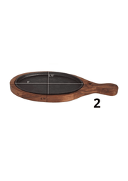 Ensemble de 10 plaques Sizzler en vaisselle indienne PURI, design élégant pour servir des plats traditionnels.