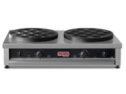 Appareil à pancakes professionnel – 2 empreintes 14 x 8 cm – 3+3 kW - SGS-PC.40DE