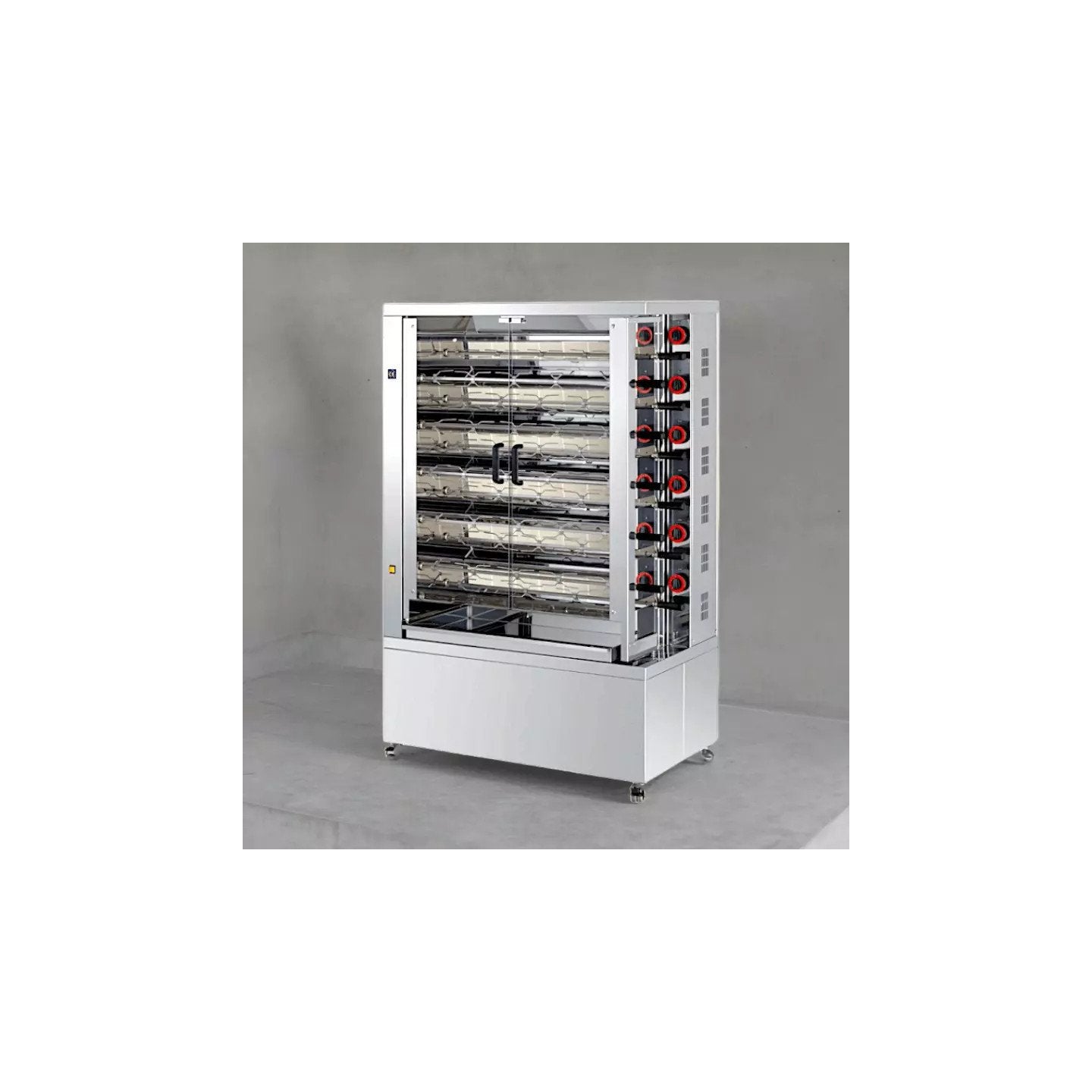 Rôtissoire professionnelle électrique 11 DOBLE EKO-E - 11 broches / 55 à 66 poulets - FECA