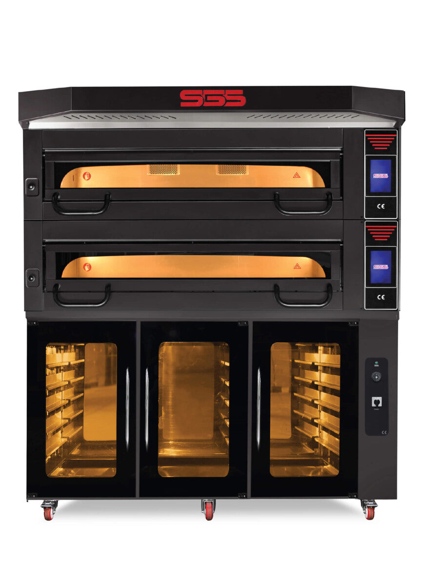 Four de boulangerie-pâtisserie électrique – 2 chambres – 24 kW