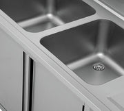 Dishwasher sink unit 180x70xH85 2 BAC gauche - Unninox - image 5