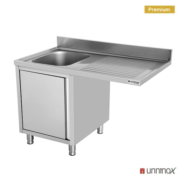 Dishwasher sink unit 140x70xH85 BAC gauche - Unninox - image 3
