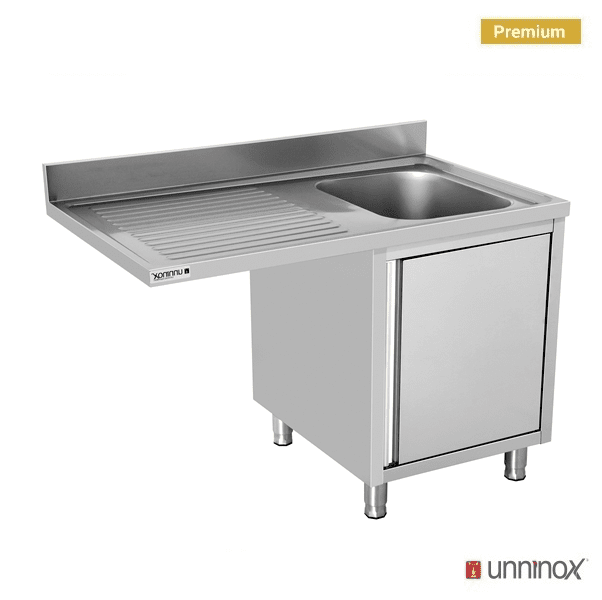 Dishwasher sink unit 140x70xH85 BAC droite - Unninox - image 4