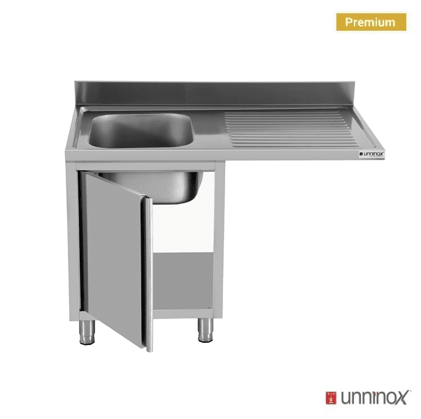Dishwasher sink unit 120x70xH85 BAC gauche - Unninox - image 3