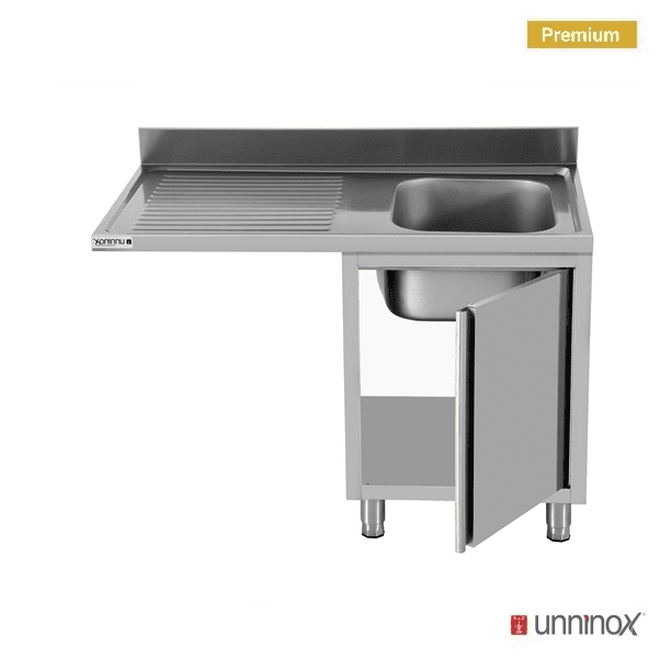 Dishwasher sink unit 140x70xH85 BAC droite - Unninox - image 3