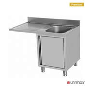 Dishwasher sink unit 140x70xH85 BAC droite - Unninox - image 2
