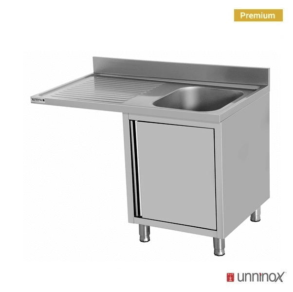 Dishwasher sink unit 140x70xH85 BAC droite - Unninox - image 2