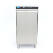 Lave-vaisselle à casseroles Maxima, modèle à pot, 50x60 cm, alimentation 400V, en fonctionnement dans une cuisine professionnelle