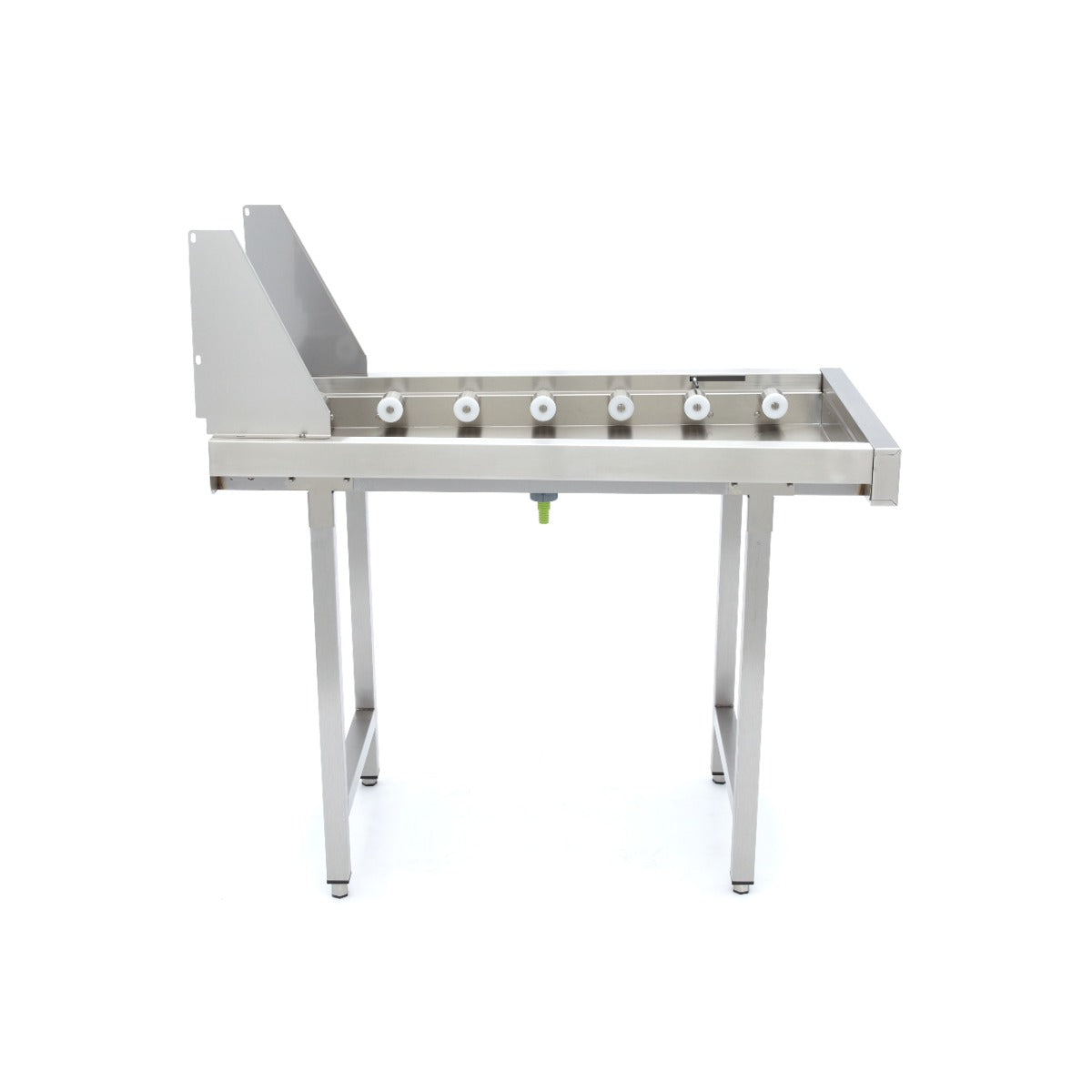 Table à rouleaux droits en acier inoxydable - pour convoyeur à paniers lave-vaisselle