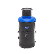 Extracteur de jus Maxima avec presse-agrumes à 2 vitesses et verre de 19 cm, idéal pour faire des jus frais à la maison.