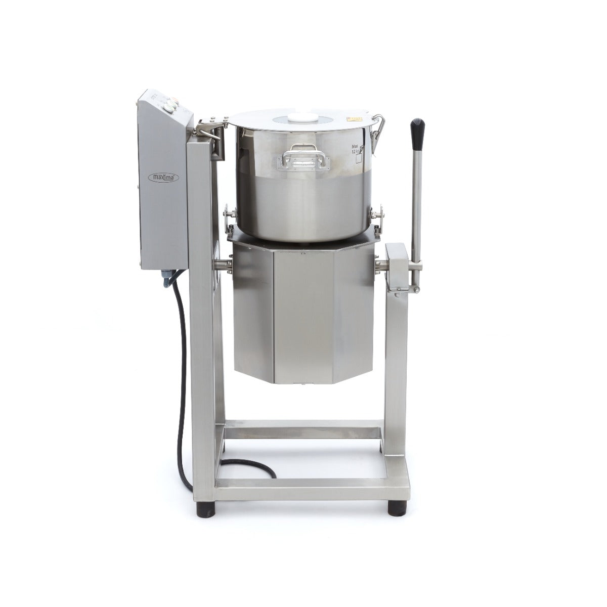 Robot de cuisine Maxima de 30 L avec bol en acier inoxydable et commandes intuitives, idéal pour préparer de grandes quantités.