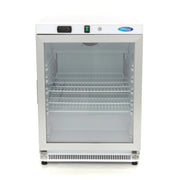 Réfrigérateur - 200 L - blanc - avec porte en verre