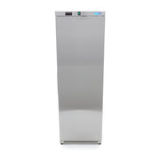 Réfrigérateur - 400 L - 4 étagères réglables - acier inoxydable