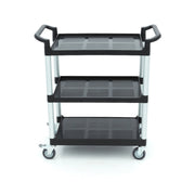 Chariot de service - 3 étagères en plastique - 86,5 x 42,5 cm