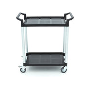 Chariot de service - 2 étagères en plastique - 86,5 x 42,5 cm