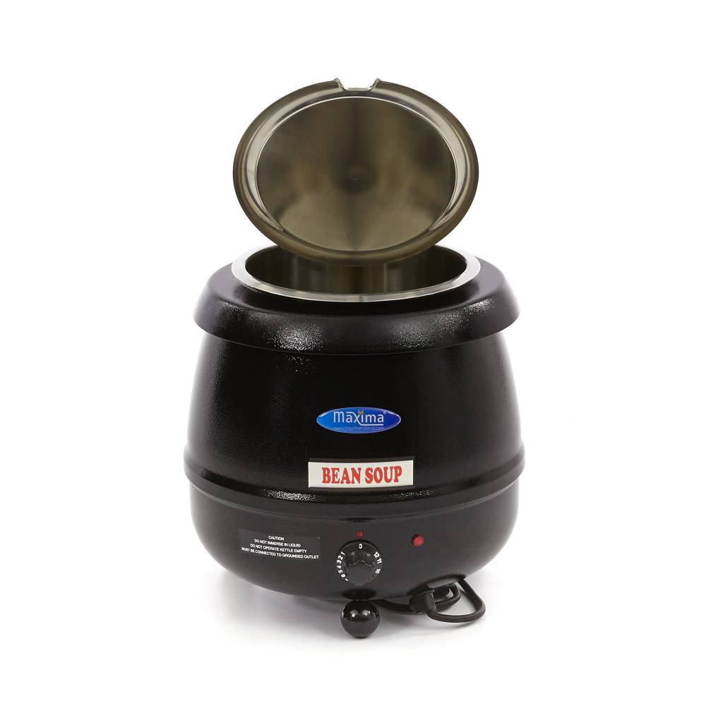 Marmite à soupe – 10 L – pot intérieur amovible – avec encoche pour louche