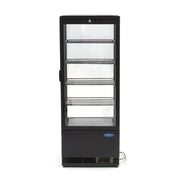 Vitrine réfrigérée Maxima de 98 L, mini vitrine d'exposition avec porte en verre, largeur 43 cm, pour produits frais.