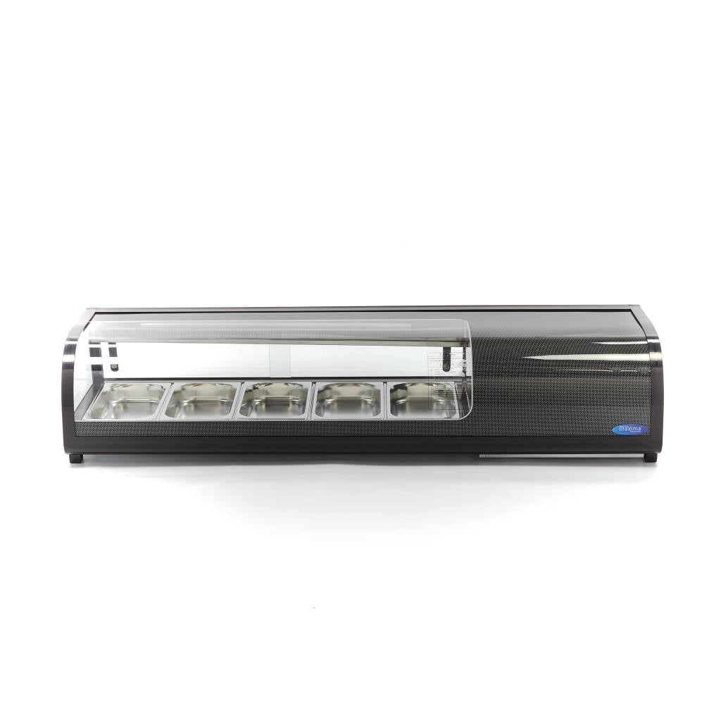 Présentoir de sushis et de tapas - 52 L - incl 5 x 1/3 GN -  modèle de table