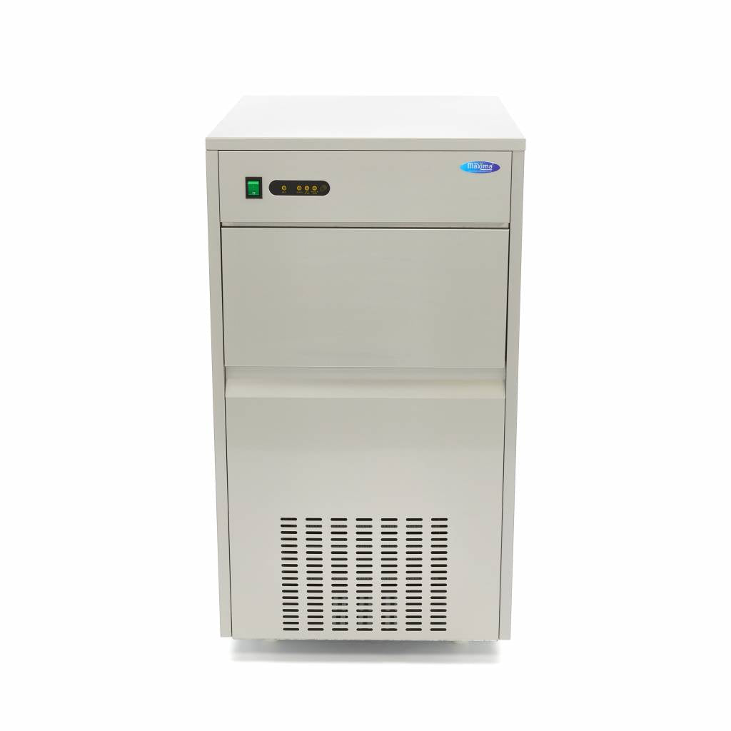 Machine à glaçons Maxima, capacité 80 kg/jour, glaçons creux pour refroidissement par air, appareil professionnel de production de glace