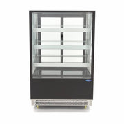 Vitrine à gâteaux réfrigérée Maxima de 120 cm avec 500 L, sur roues, idéale pour présentation et conservation des desserts.