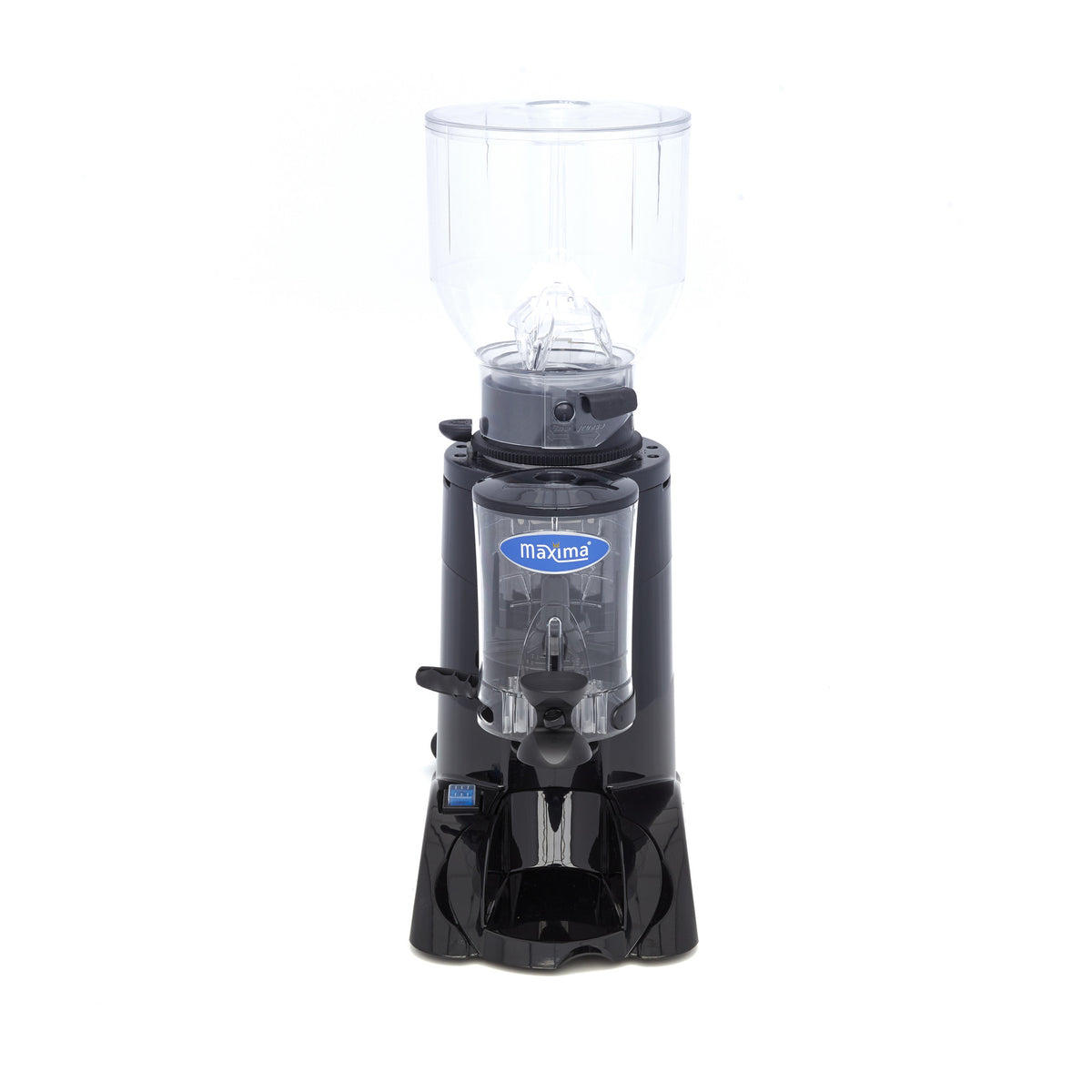 Moulin à café Maxima avec doseur et grains de 2 kg, appareil électrique pour moudre du café frais.