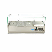 Réfrigérateur de préparation de comptoir - 95 cm - s'adapte à 3 x 1/3 GN