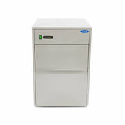 Machine à glaçons Maxima avec refroidissement par air, produisant 28 kg de glaçons creux par jour, visible dans l'image.