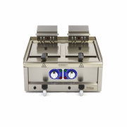Friteuse - 2 x 10 L - 2 paniers - avec robinet de vidange - 400V