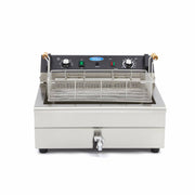 Friteuse - 20 L - 1 panier - avec robinet de vidange
