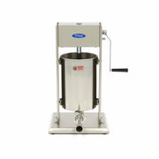Machine à churros Maxima avec 4 formes, 12 L, et 2 vitesses, visible en action avec accessoires et composants.