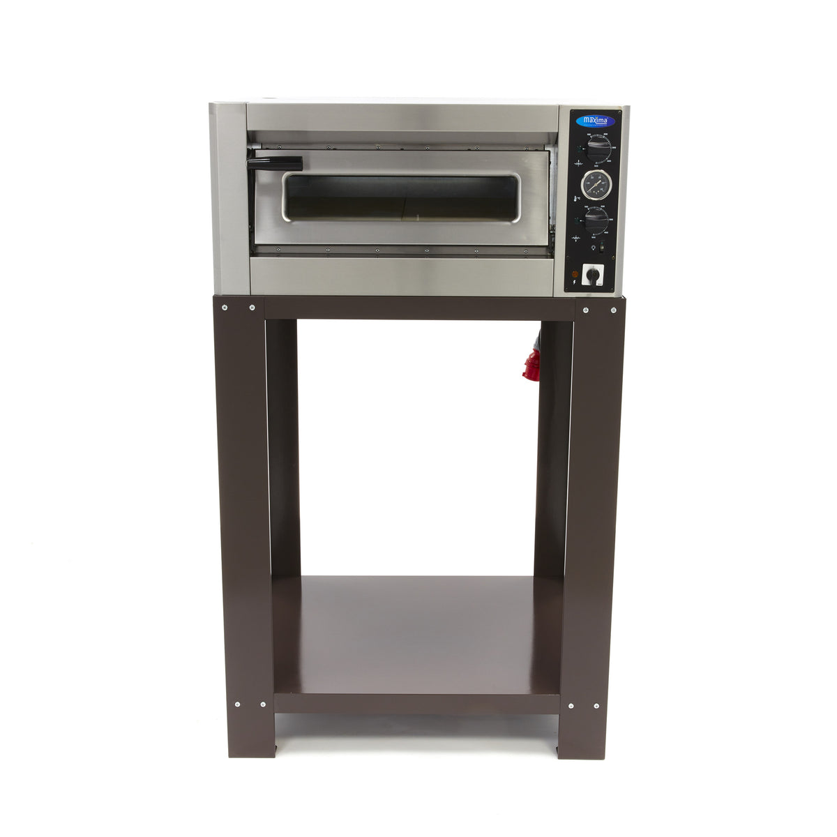 Châssis Deluxe pour four à pizza Maxima, 6 x 30 cm, en acier inoxydable, idéal pour la cuisson de pizzas maison.