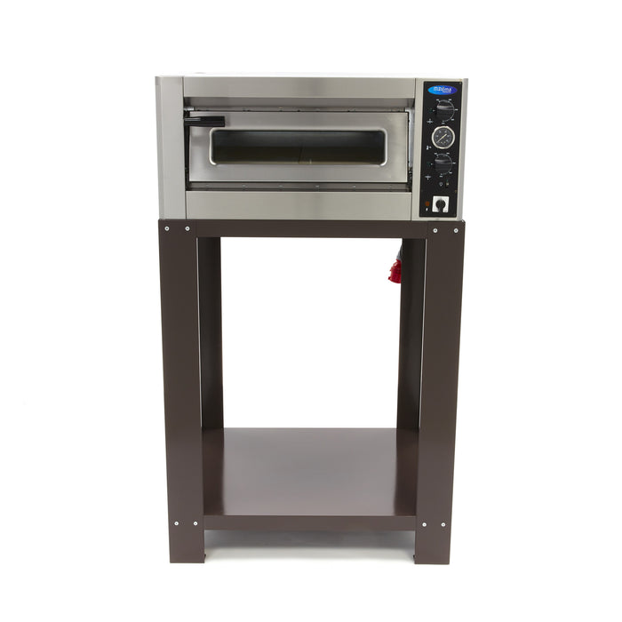 Châssis Deluxe pour four à pizza Maxima, 6 x 30 cm, en acier inoxydable, idéal pour la cuisson de pizzas maison.