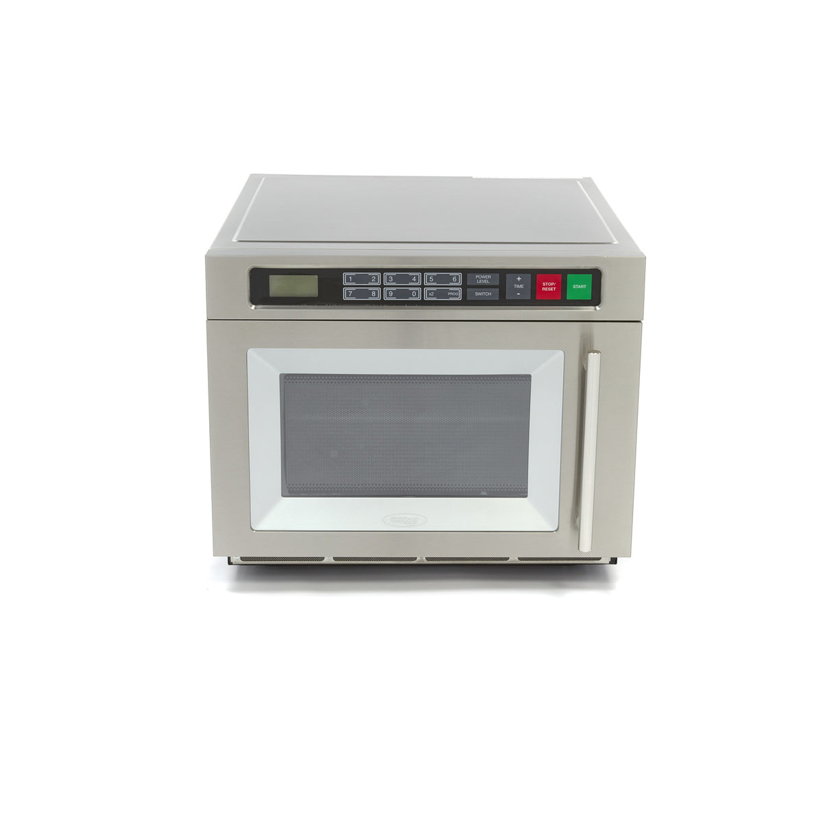 Micro-ondes professionnel Maxima 1800W avec 20 programmes, grande capacité pour assiettes jusqu’à Ø36 cm, 2 tablettes.