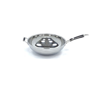 Poêle à wok - Ø36 cm - acier inoxydable - induction