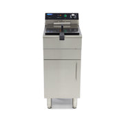 Friteuse - 16 L - 1 panier - avec robinet de vidange et support - 400V